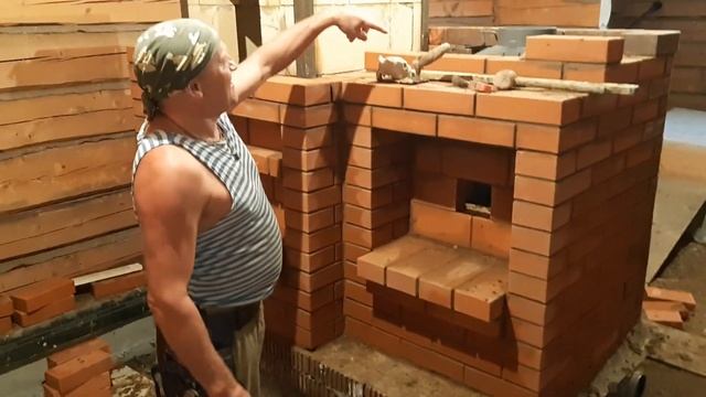 Баная печь с каминой топкой .Продолжение. смотреть онлайн