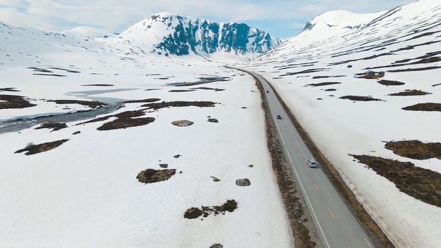 Arctic 4K drone view ❄ Flying Over Arctic | Relaxation film with calming music - 4k Ultra HD смотреть онлайн