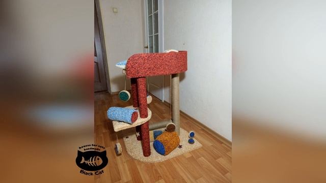 Когтеточка для кота К715. / Cat tree. Cat scratching post. смотреть онлайн