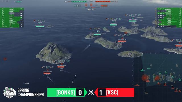 Warships Spring Championship: NA Semifinals: BONKS vs KSC (Game 2) "Radar Minotaur" смотреть онлайн