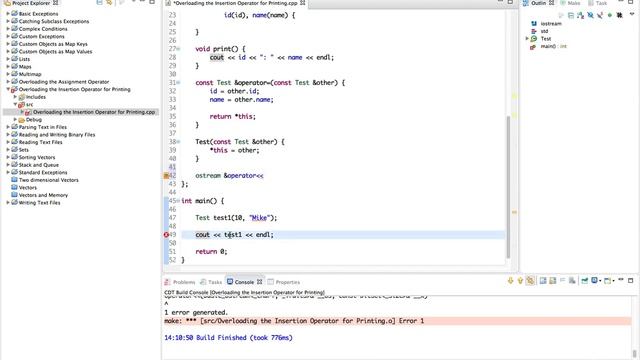 Learn Advanced C++ Programming printing overloading left bit shift смотреть онлайн