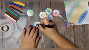 Легкая открытка из восковых мелков ?