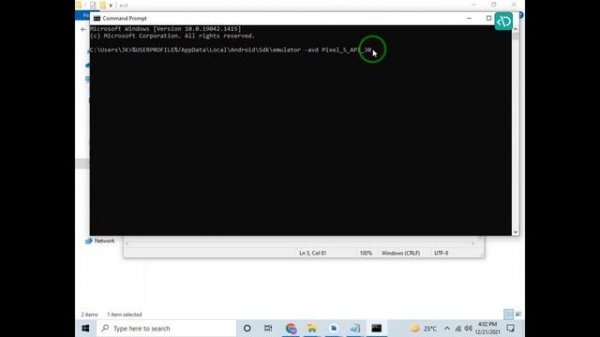 Emulator Process for AVD was killed in Android Studio