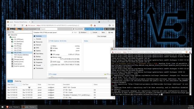 Installing Proxmox Backup Server in a CT смотреть онлайн