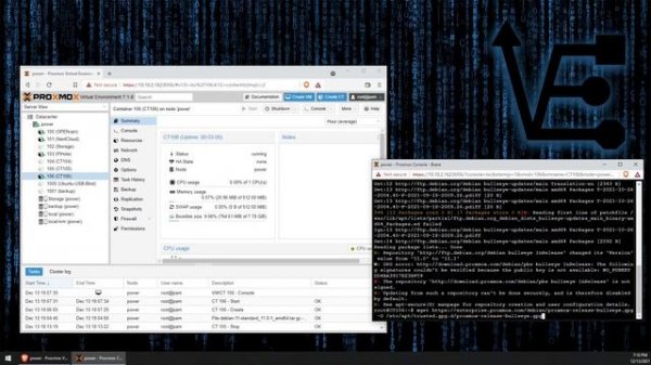 Installing Proxmox Backup Server in a CT