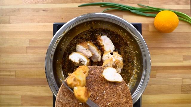 Курица в традиционном соусе Терияки с апельсинами! смотреть онлайн