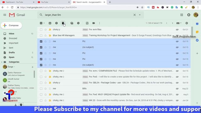 Easy Way to Clear GMAIL Storage Space || How To Filter And Delete Large Emails In Gmail || TP