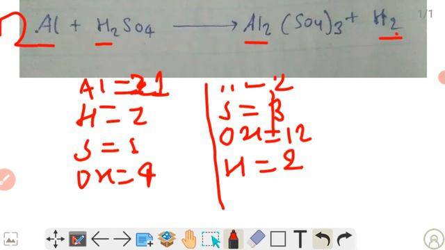 How To Make Balence For Al+H2So4—Al2(So4)3+H2
