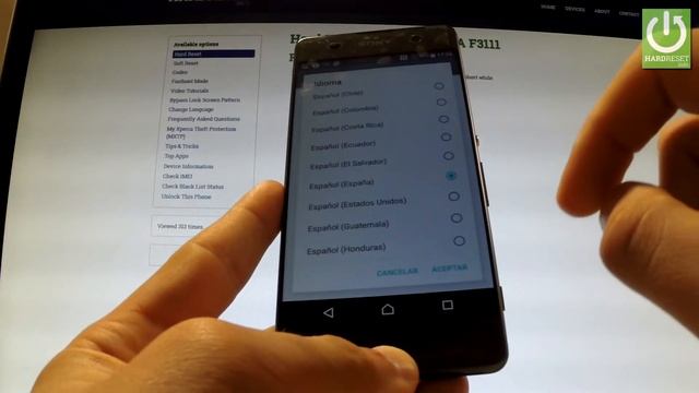 Change Language in SONY Xperia XA F3111 - Available Languages смотреть онлайн