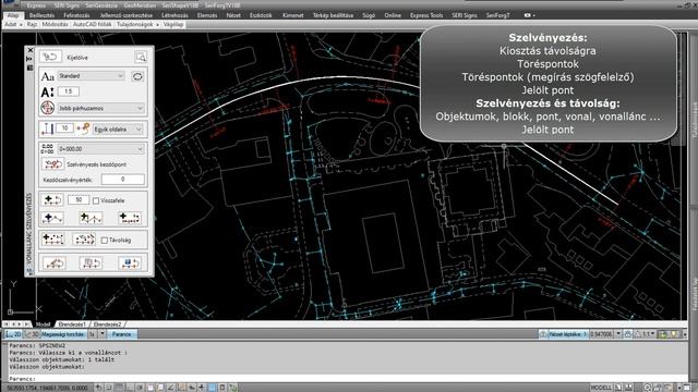 SERI AutoCAD Geodézia Vonalláncok szelvényezése смотреть онлайн