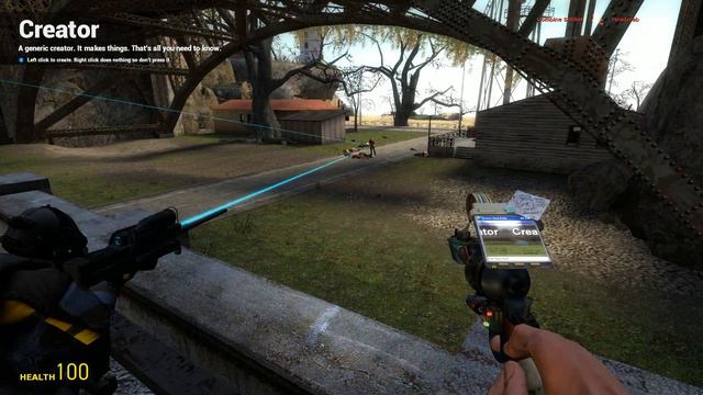 GMOD Combine Sniper Rifle Laser and Sound fx test смотреть онлайн