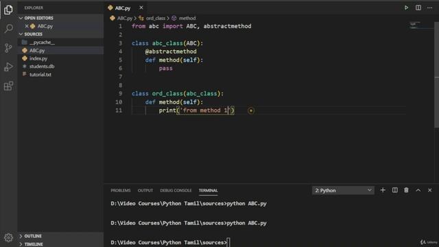 Python Abstract Class program -Part-40 смотреть онлайн