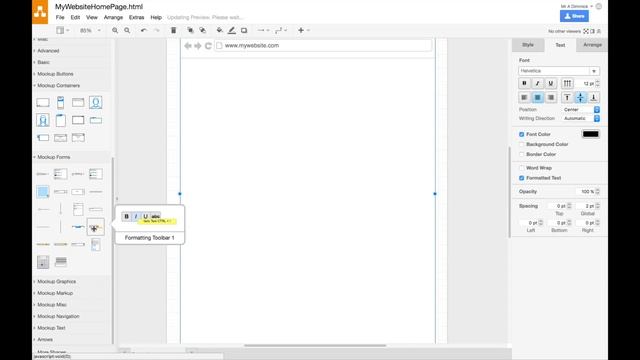 Creating a Website Wireframe in draw.io смотреть онлайн