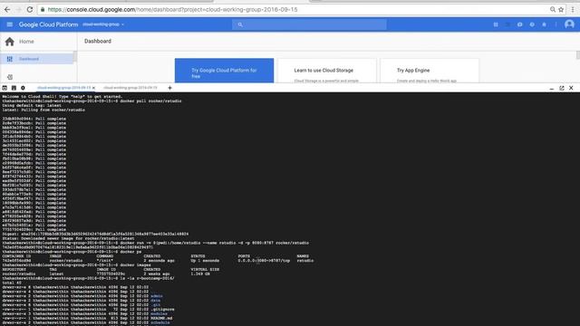 cloud working group + rstudio + docker + google cloud shell смотреть онлайн