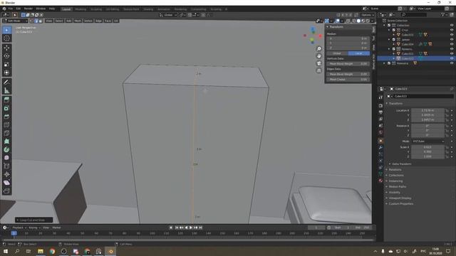 Практика моделирования 06 • RoomBox • Blender 2.9