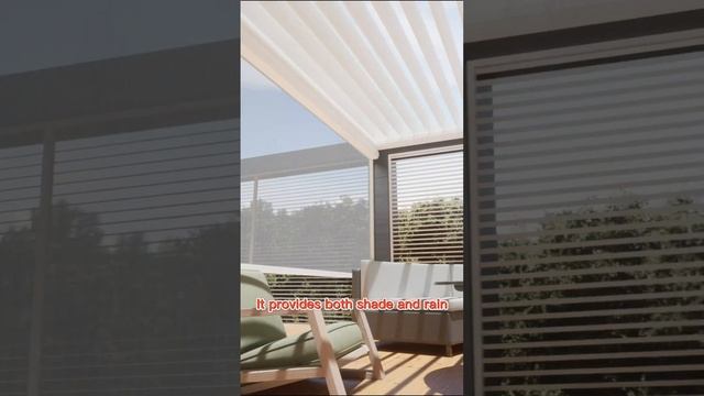 Outdoor Modern Bioclimatic Aluminium Pergola смотреть онлайн