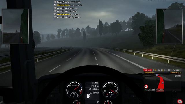 Euro Truck Simulator Türk Konvoy Oynanış 3'lü monitör смотреть онлайн