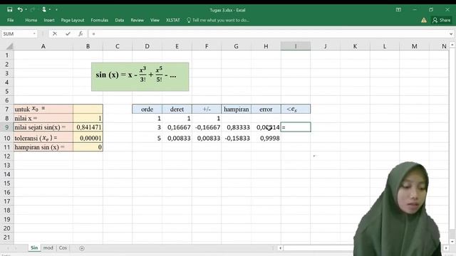 Deret Taylor Sin(x) dan Cos(x) - Metode Numerik #sitiramadhani смотреть онлайн