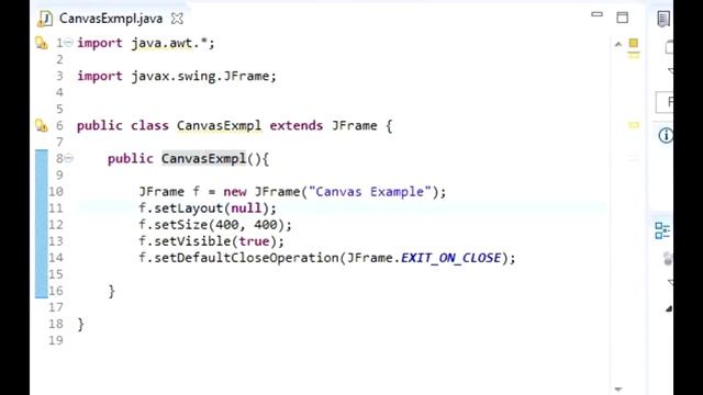 Creating A Canvas Using Java AWT смотреть онлайн