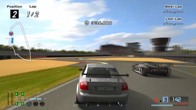 Gran Turismo 4 Audi S4 '03 (599HP) Le Mans Race смотреть онлайн