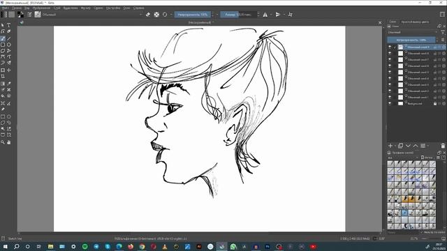 Штрихи на белом листе I Wacom смотреть онлайн