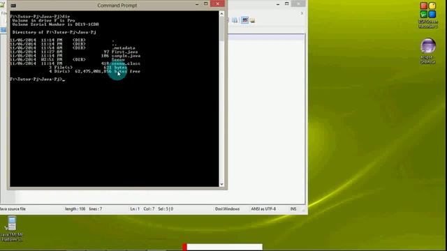 Java Tutorial in Tamil 4 Run a Simple Java Program on CMD Part 2 смотреть онлайн