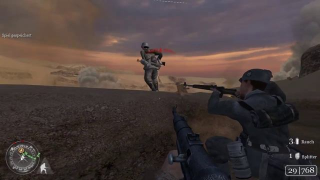 Call of Duty 2 GERMAN mod mission #4.3 "Operation Supercharge" Gameplay смотреть онлайн