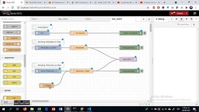 Conexión entre KAA IoT y Node-RED смотреть онлайн