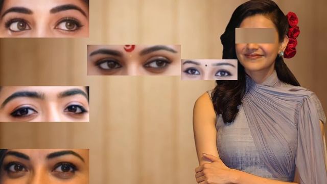 guess South actress correct Eyes ।wrong Eyes Puzzles with South actress। rashmika mandanna । смотреть онлайн