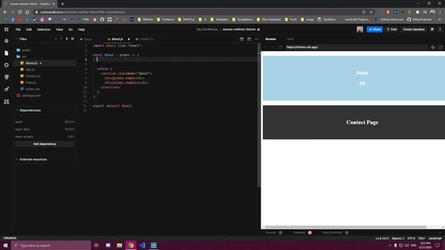 Passing Props React смотреть онлайн