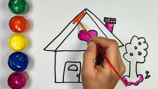 Drawing House for children_ Рисунок дворца для детей смотреть онлайн