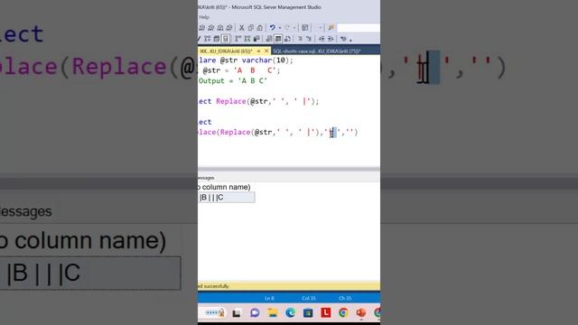 SQL Trick | Triple Replace | Reduce Multiple Spaces to Single Space смотреть онлайн