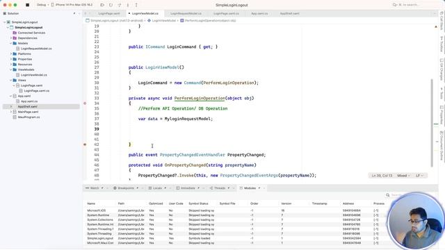 Dotnet MAUI Simple Login Logout with User Already logged Feature смотреть онлайн