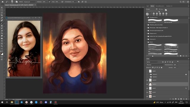 Портрет в стиле МАСЛО смотреть онлайн