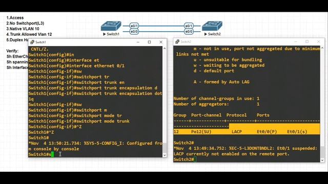 Troubleshooting EtherChannel Bundle | Misconfiguration Gaurd | NetworkTechZone смотреть онлайн