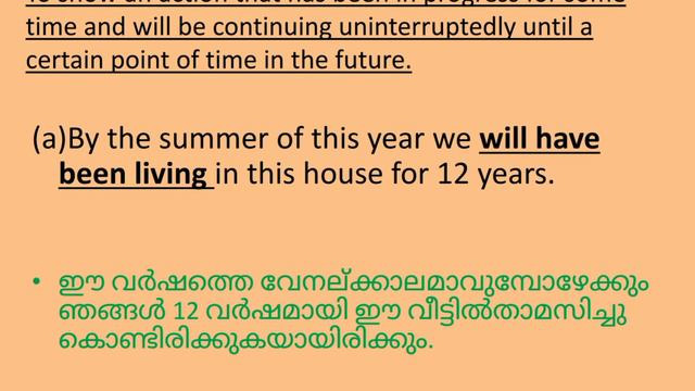Future perfect continuous tense in Malayalam-English Grammar-Tense in Malayalam-Easy English by Sal смотреть онлайн