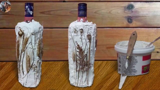 Мастер класс.  Декорирование бутылочек.