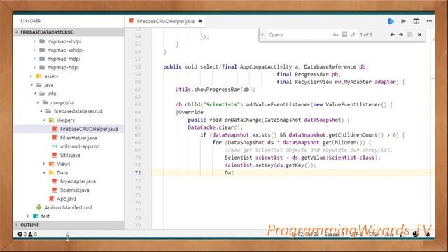 Android Live Courses S3E5 :Firebase Realtime DB CRUD - ADD READ UPDATE DELETE FULL смотреть онлайн