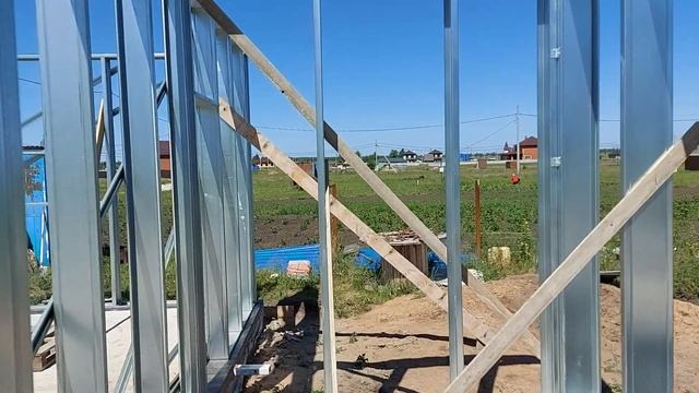 Строительство дома на 220м2 из ЛСТК и Монолитного пенобетона. смотреть онлайн