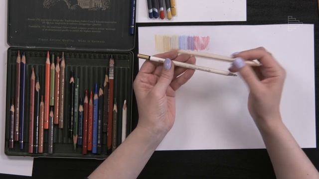 Обзор. Бумага для рисования и цветные карандаши: FC Polychromos, Derwent Procolour, Мастер-класс Н смотреть онлайн
