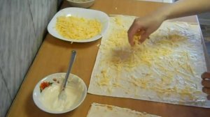 Рецепт: Лаваш с начинкой.