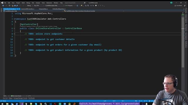 Live Coding with Matt Groves - Episode 5 - fake data, SQLite, REST смотреть онлайн