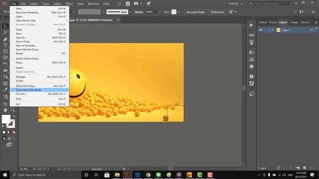 Cách chuyển màu RGB sang CMYK trong Illustrator | Cách 1 смотреть онлайн