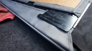 Переклеил потолок на w124 в черную алькантару