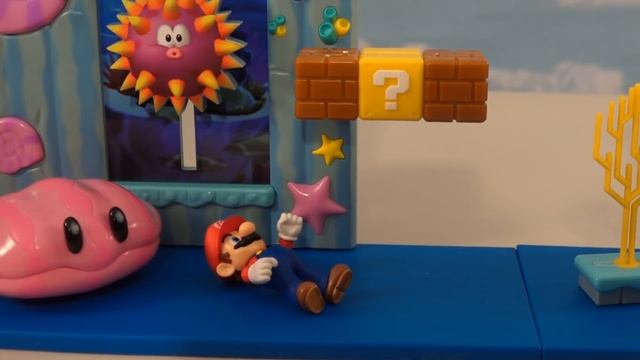 Super Mario U Underwater DELUXE Level Stage Playset смотреть онлайн