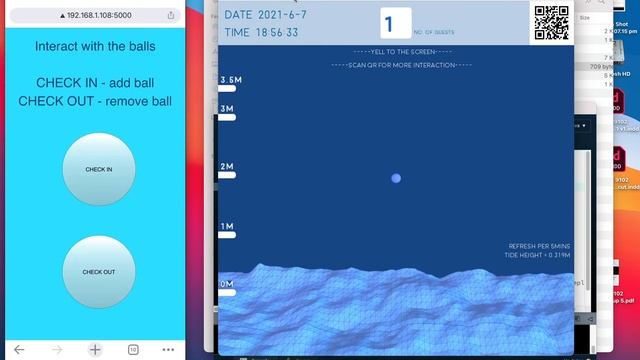 Wave tide processing sketch example#3DPerlinnoise#bouncingball3D#jsonapidata#interactivesound смотреть онлайн
