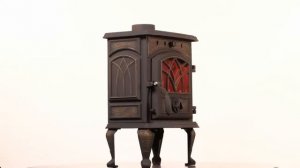 Чугунная печь-камин Сибирь 7 кВт.