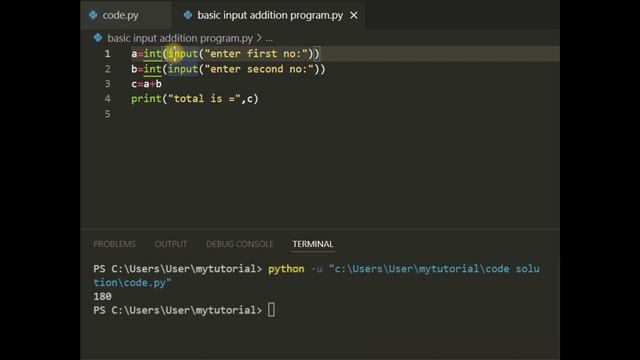 Basic Integer input in python смотреть онлайн