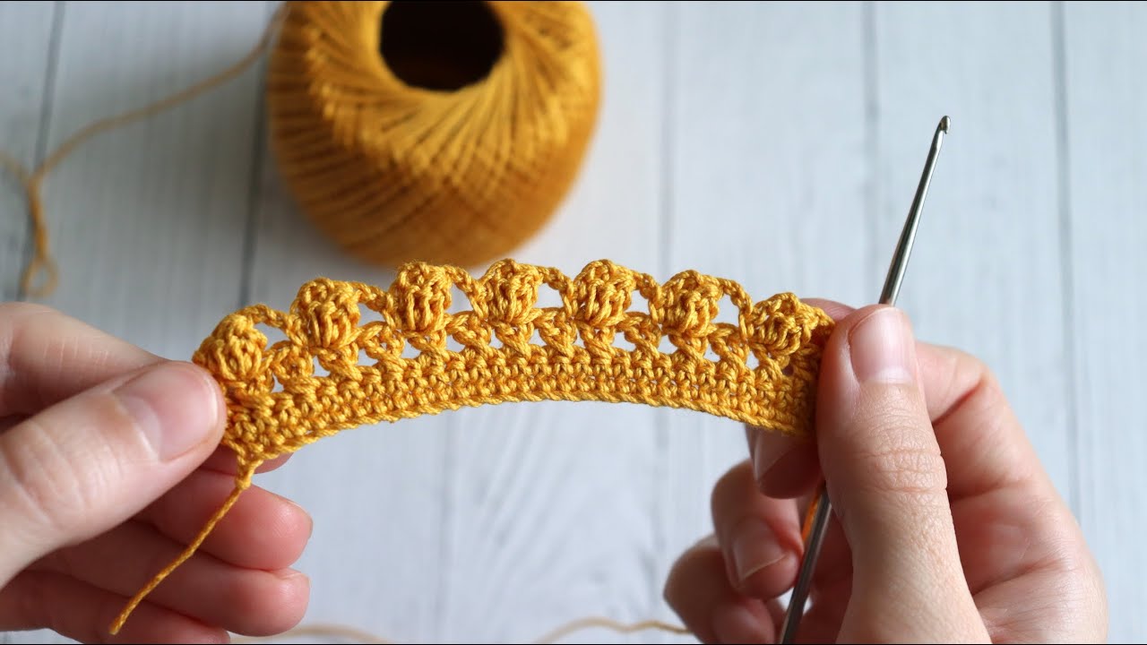 КРАСИВАЯ кайма крючком смотреть онлайн