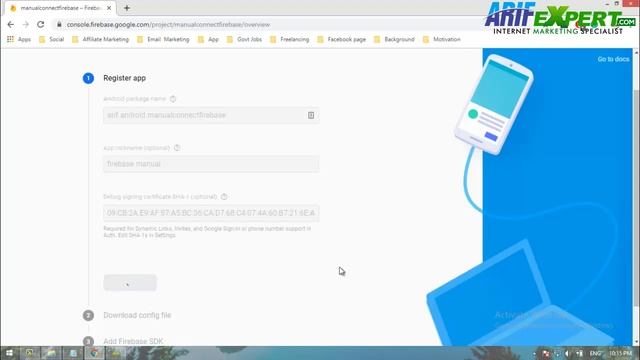 Connect Android App to Firebase Manually Urdu | Hindi смотреть онлайн